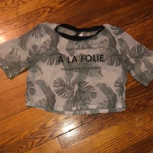 Mesh crop top BOGO DEAL